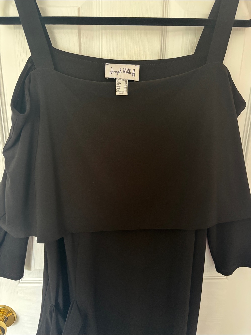 Joseph Ribkoff Cold-Shoulder Top - Picture 4 of 10